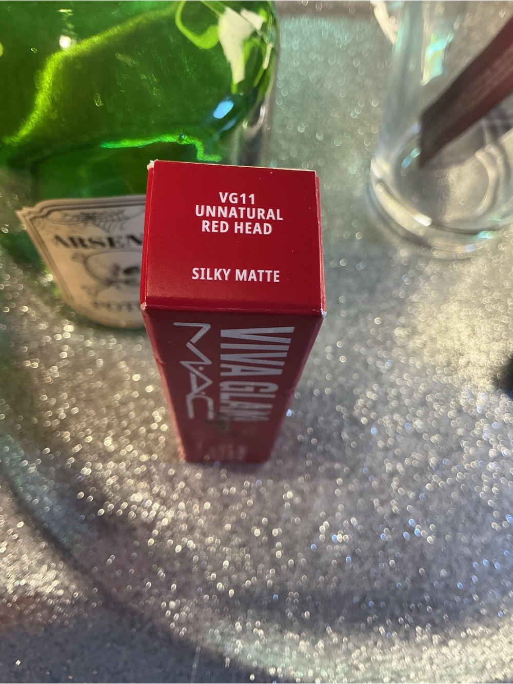 MAC Cosmetics Viva Glam VG11 Unnatural Red Head Silky Matte Lipstick - Red